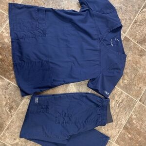 Cherokee Workwear Navy Blue Scrub Set